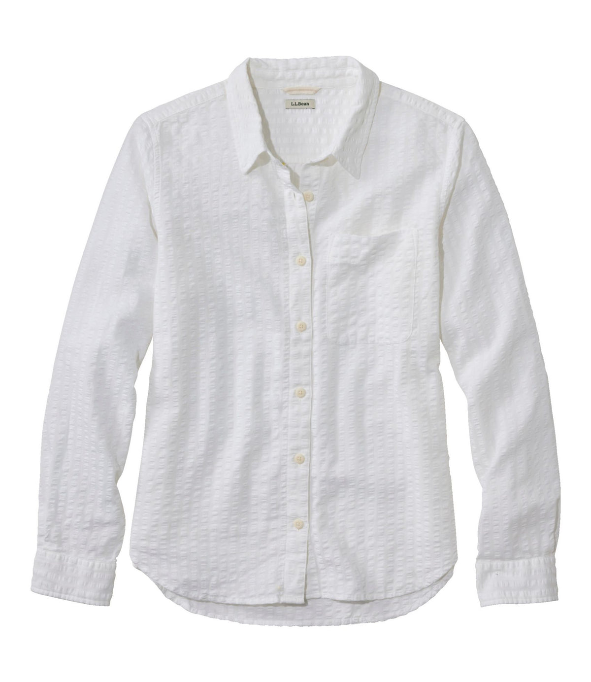 Women's Bean's Seacoast Seersucker Big Shirt