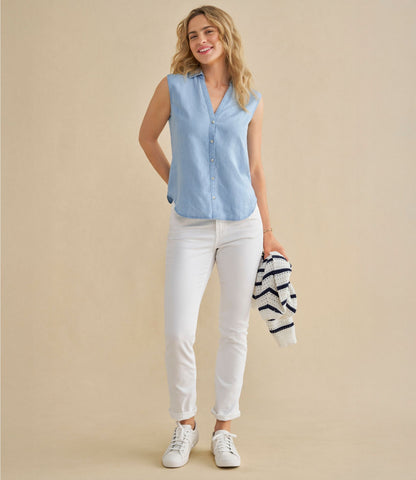 Women's Soft-Washed Sleeveless Shirt