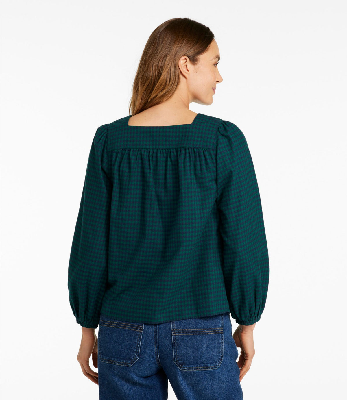 Women's Whisperweight Flannel Shirt, Squareneck