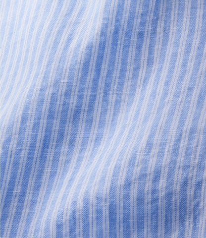 Women's Premium Washable Linen Shirt, Tunic Stripe