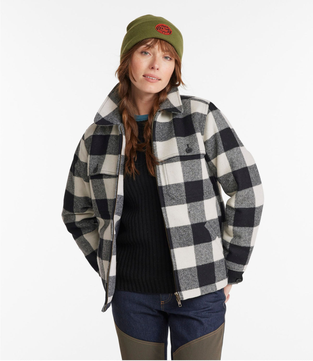 Women's Maine Guide Zip Front Jac-Shirt with PrimaLoft, Plaid