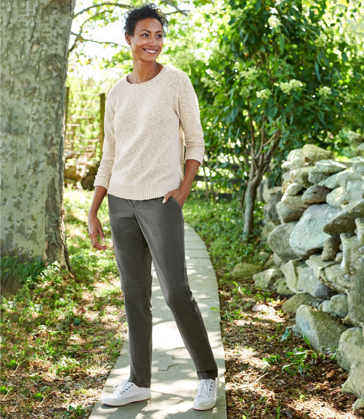 Women's Midweight Cotton Slub Rollneck Pullover