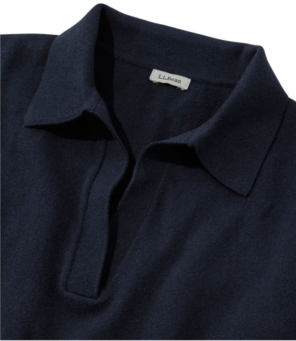 Women's Cotton/Cashmere Sweater, Polo