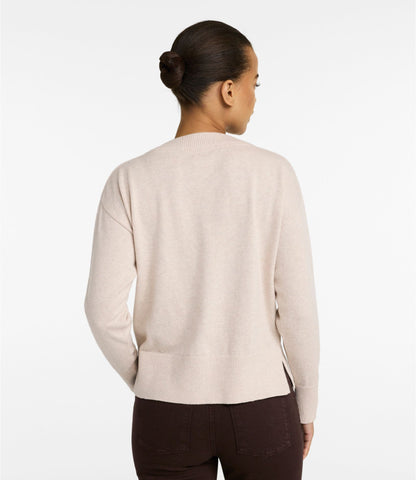 Women's Cotton/Cashmere Sweater, V-Neck