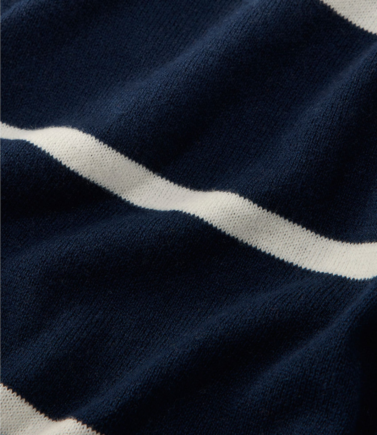 Women's Cotton/Cashmere Sweater, Polo Stripe