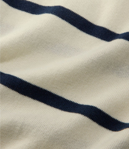 Women's Cotton/Cashmere Sweater, Crewneck Stripe