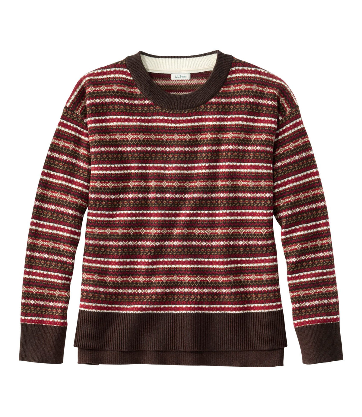 Women's Wicked Soft Cotton/Cashmere Crewneck Sweater, Pattern