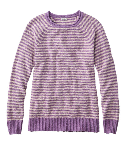 Women's Midweight Cotton Slub Rollneck Pullover Stripe