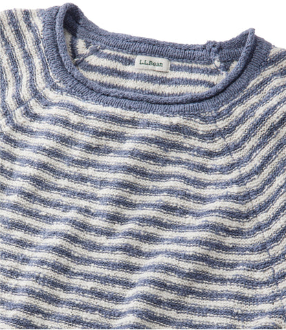 Women's Midweight Cotton Slub Rollneck Pullover Stripe