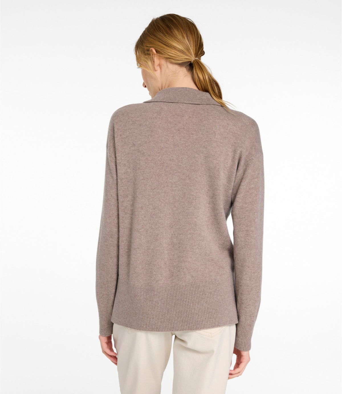 Women's Classic Cashmere Sweater, Relaxed Polo