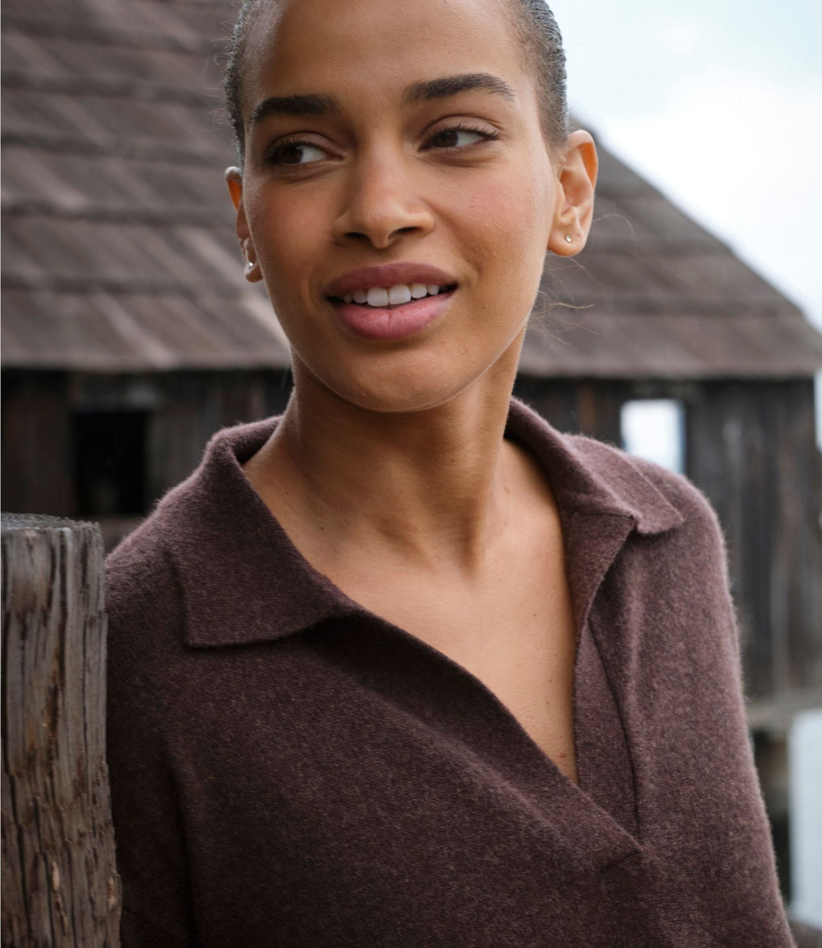 Women's Classic Cashmere Sweater, Relaxed Polo