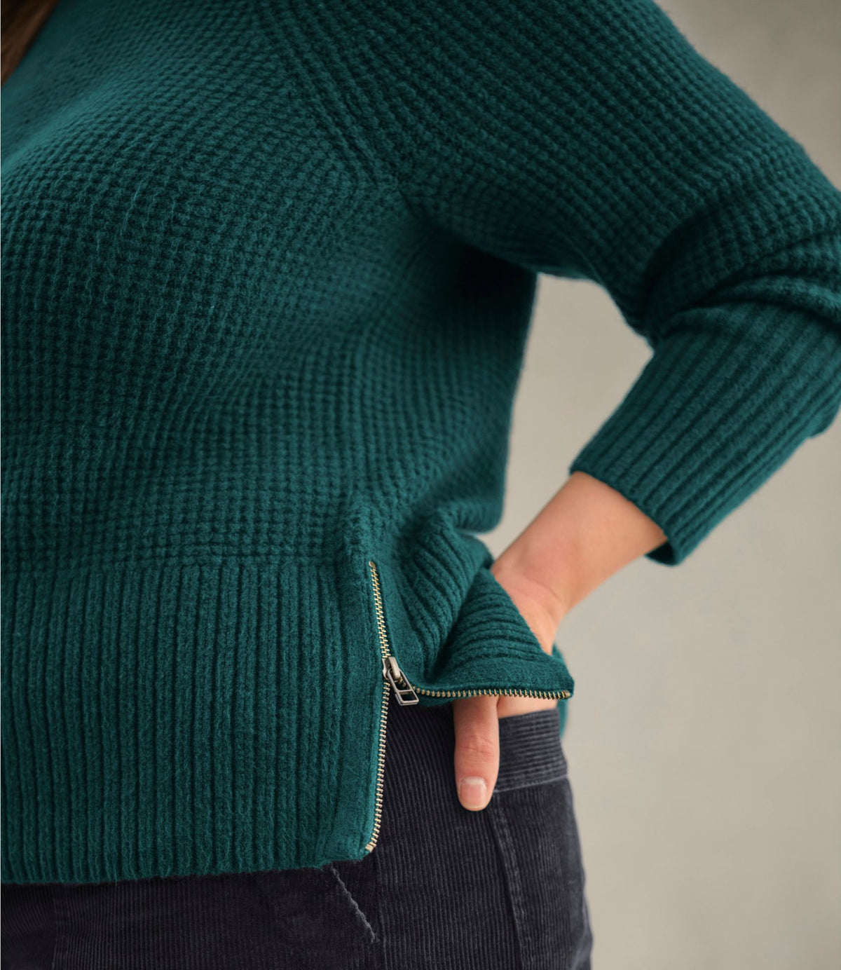 Women's SuperSoft Waffle Sweater, Crewneck