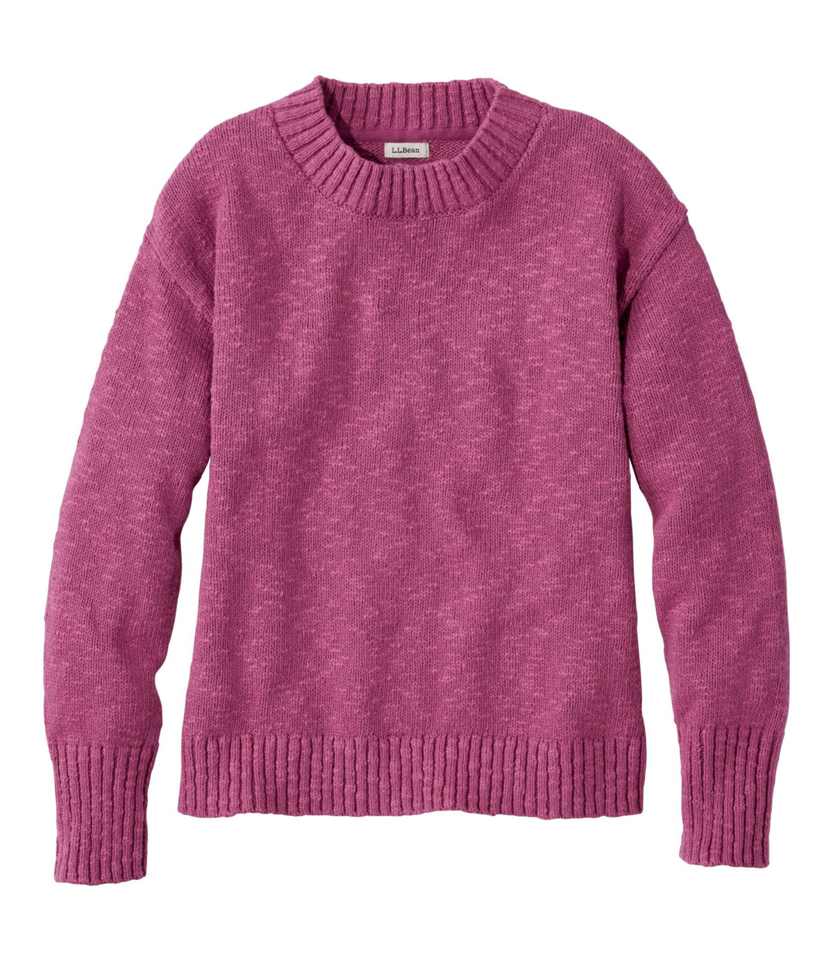 Women's Cotton Ragg Sweater, Crewneck