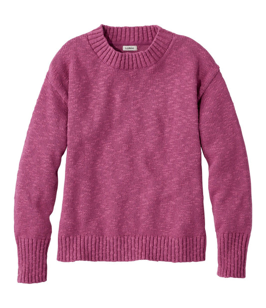 Women's Cotton Ragg Sweater, Crewneck