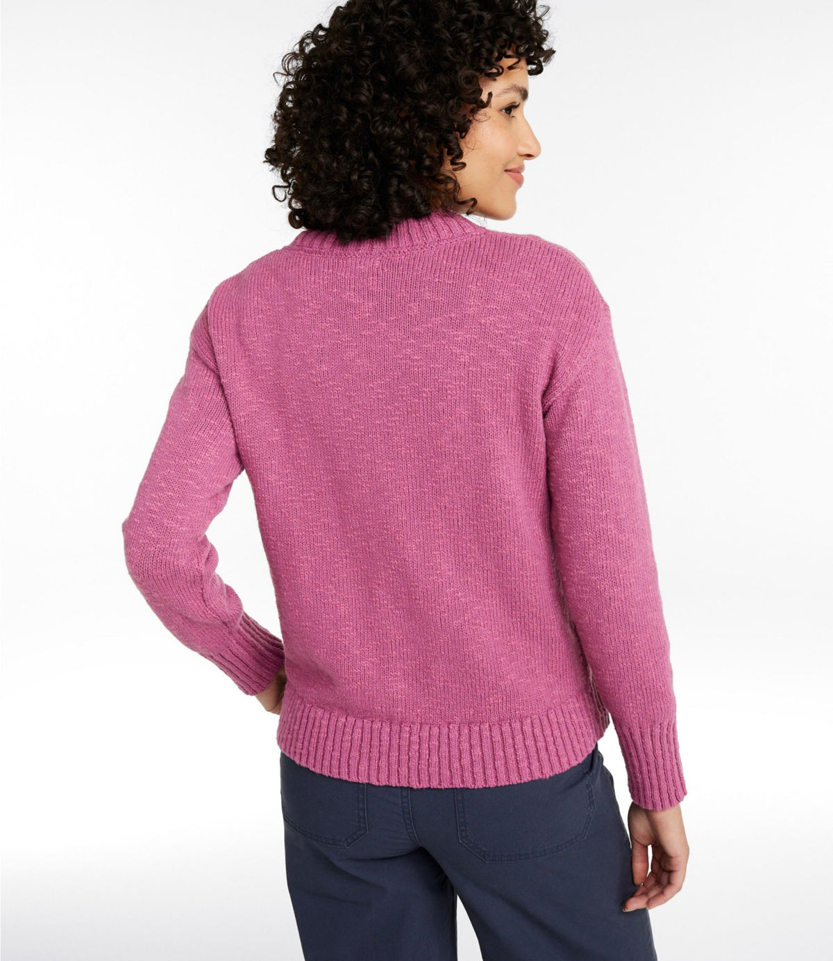 Women's Cotton Ragg Sweater, Crewneck