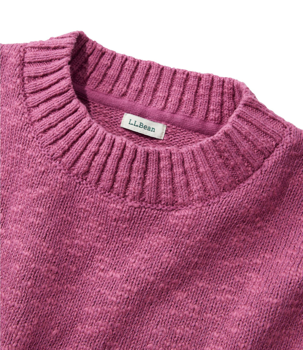 Women's Cotton Ragg Sweater, Crewneck