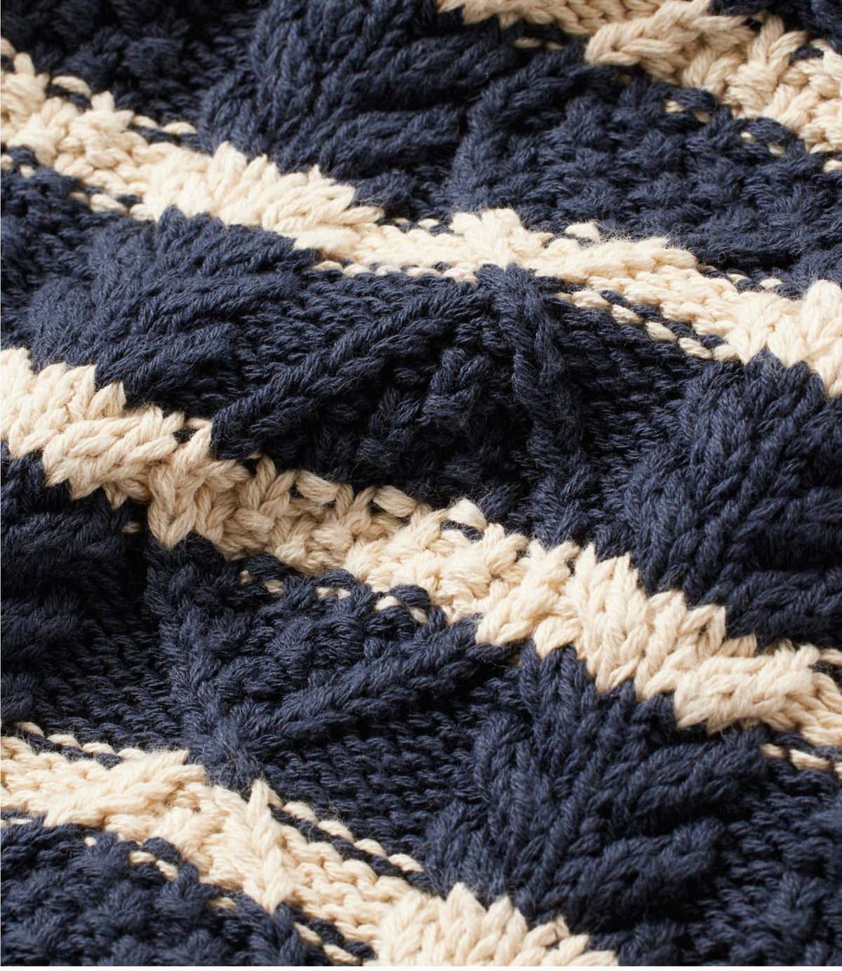 Women's Signature Cotton Fisherman Sweater, Crewneck Stripe
