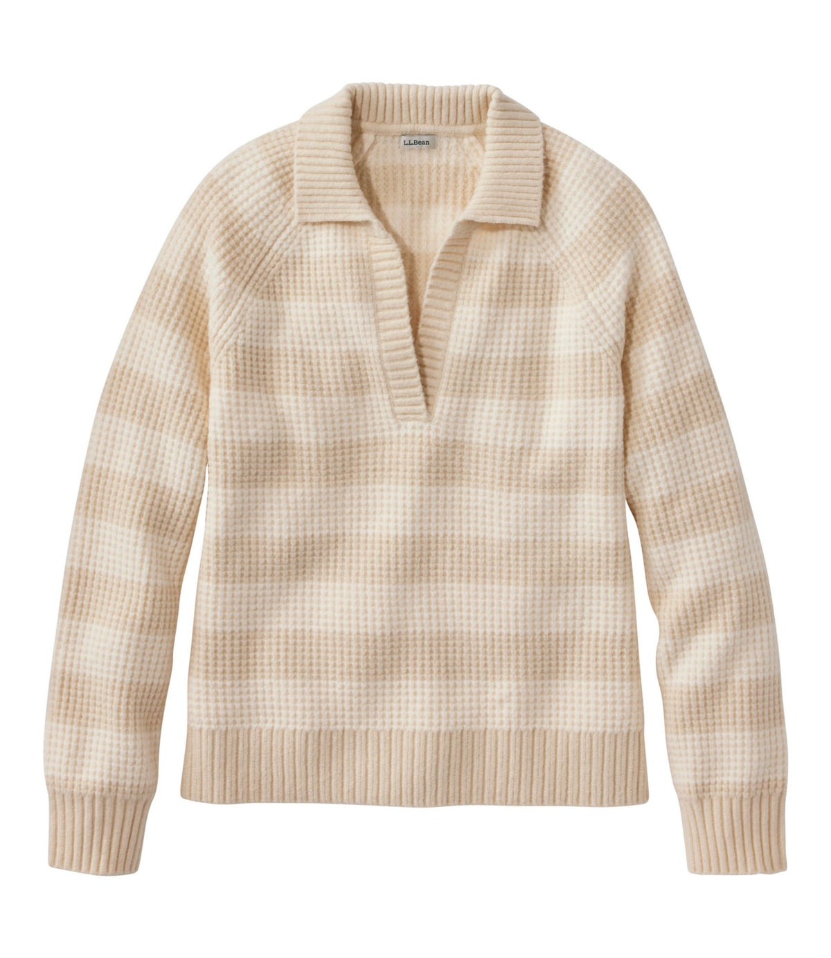 Women's SuperSoft Waffle Sweater, Polo Stripe