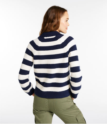 Women's SuperSoft Waffle Sweater, Polo Stripe