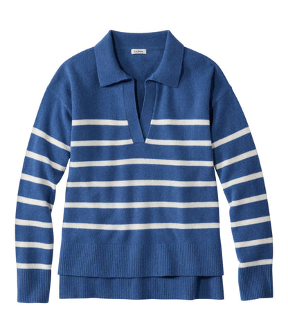 Women's Classic Cashmere Sweater, Relaxed Polo