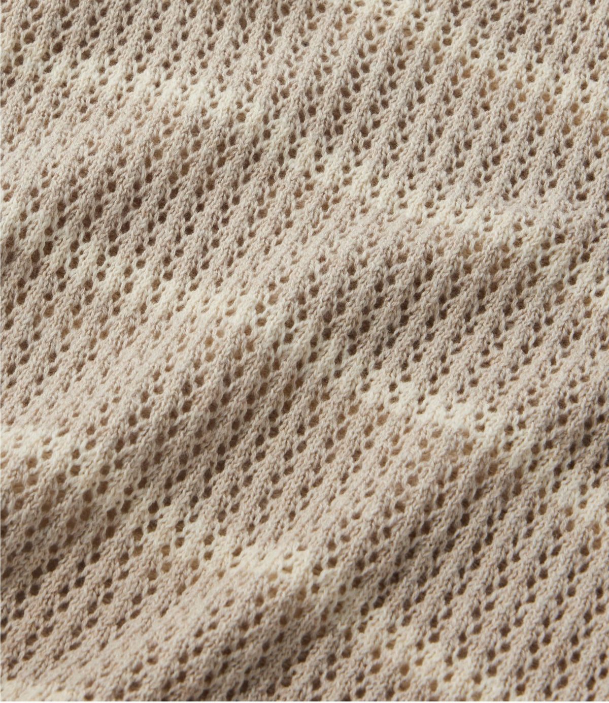 Women's Organic Cotton Slub Pointelle Sweater, Polo