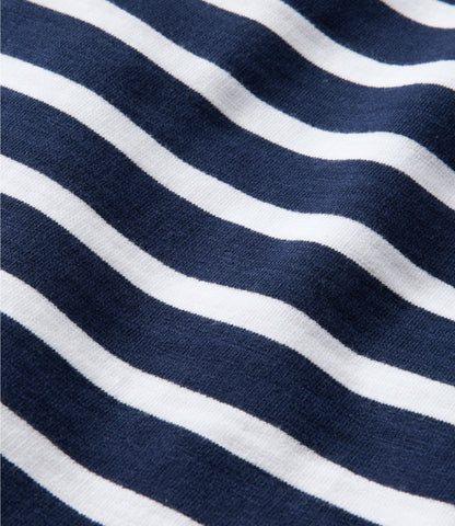 Women's Peaks Island Button Mockneck, Stripe