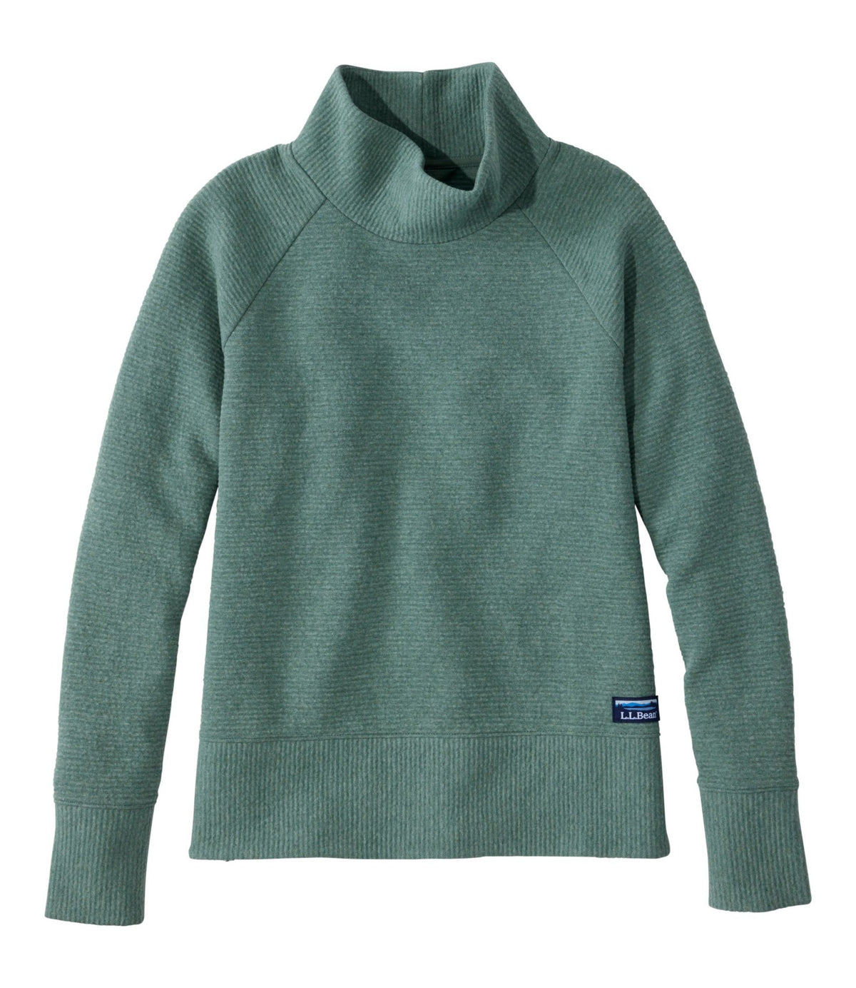 Women's Lakewashed Double-Knit Funnelneck