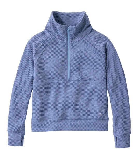 Women's Ridgeknit Half-Zip Pullover, Oversized