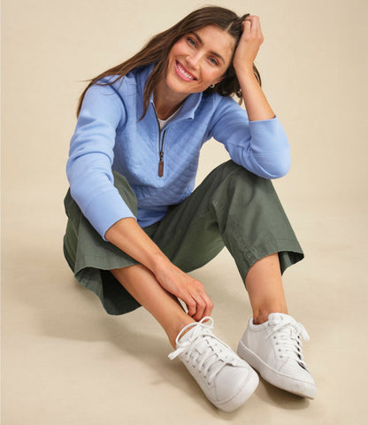 Women's Quilted Quarter-Zip Pullover