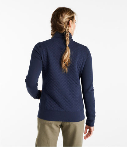 Women's Quilted Full-Zip Sweatshirt