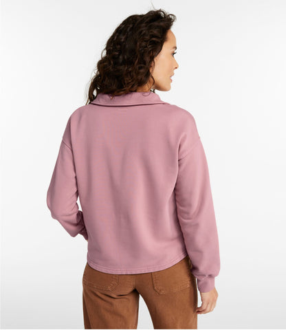 Women's Sunwashed Sweats, Splitneck Polo