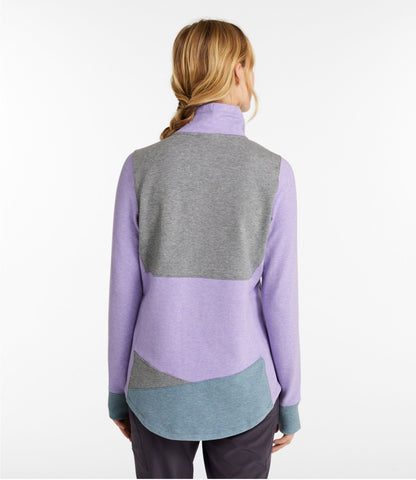 Women's L.L.Bean Cozy Mixed-Knit Pullover, Colorblock