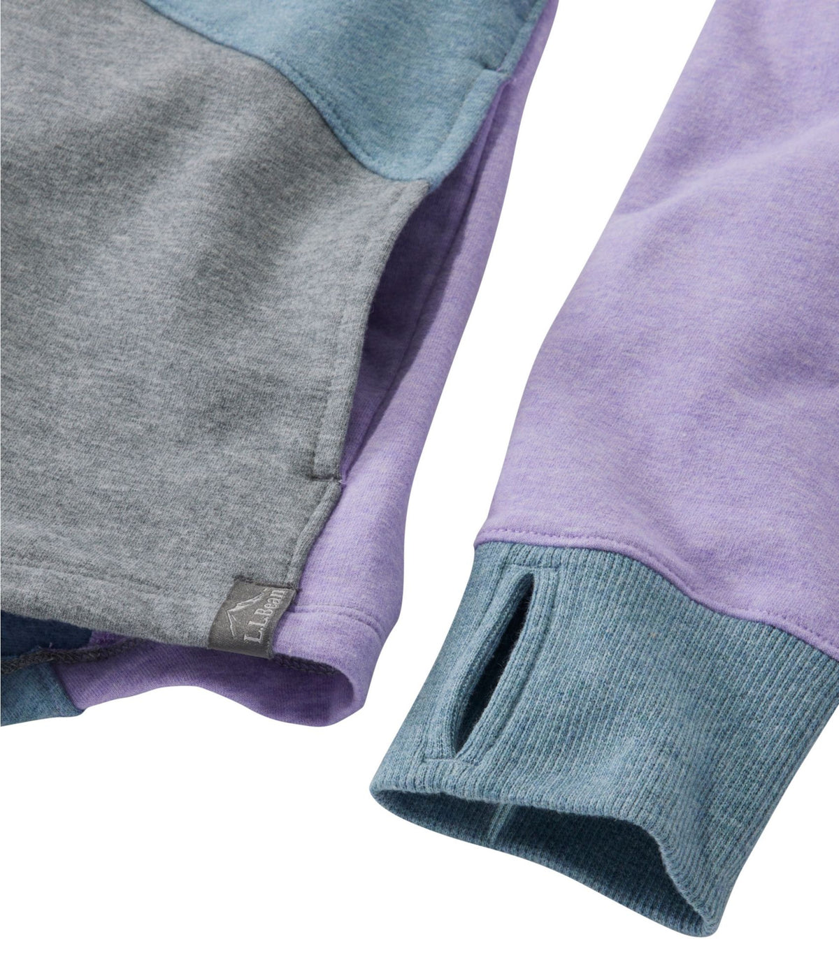 Women's L.L.Bean Cozy Mixed-Knit Pullover, Colorblock