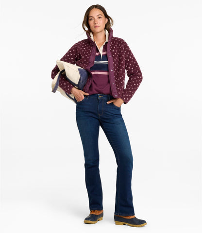 Women's Bean's Sherpa Fleece Jacket, Print