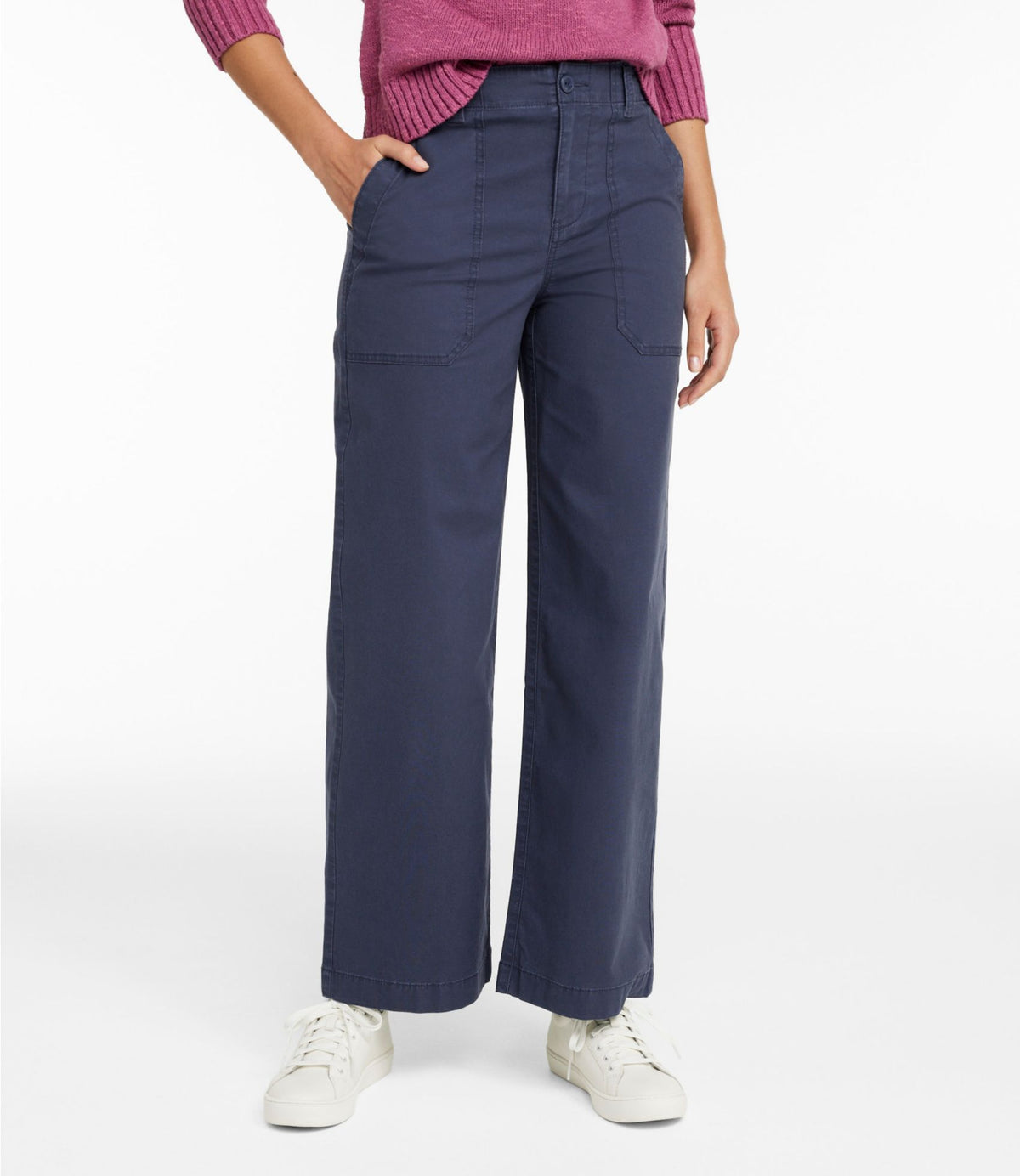 Women's 207 Vintage Cotton Canvas Pants, High-Rise Wide-Leg