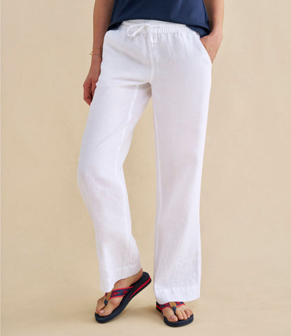 Women's Premium Washable Linen Pull-On Pants