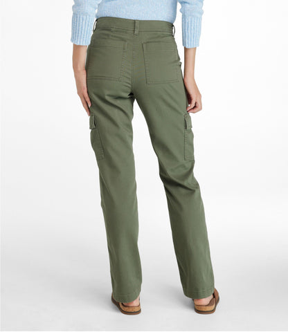 Women's Comfort Stretch Pants, Mid-Rise Straight-Leg Cargo