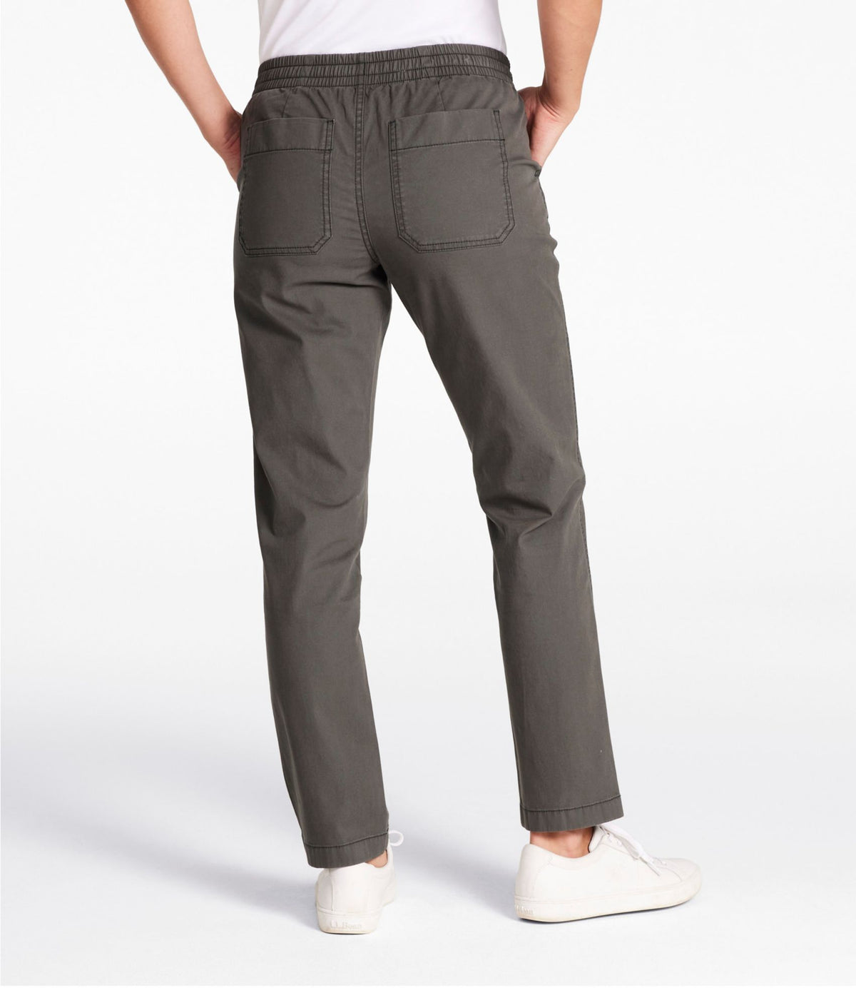 Women's Lakewashed Chino Pants, Mid-Rise Pull-On Ankle