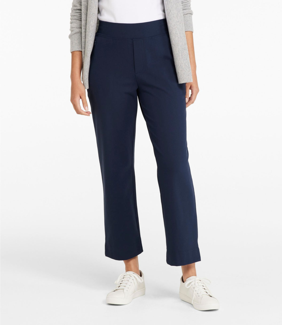 Women's L.L.Bean Go-Anywhere Knit Pants, High-Rise Straight-Leg Ankle