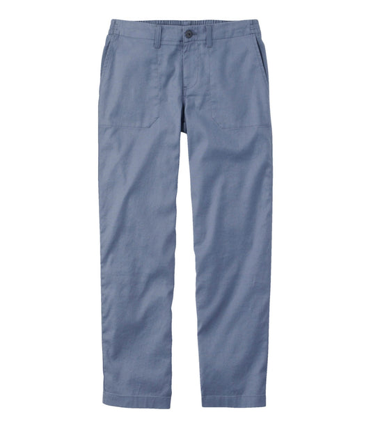 Women's Comfort Stretch Cotton/Linen Pants, High-Rise Ankle