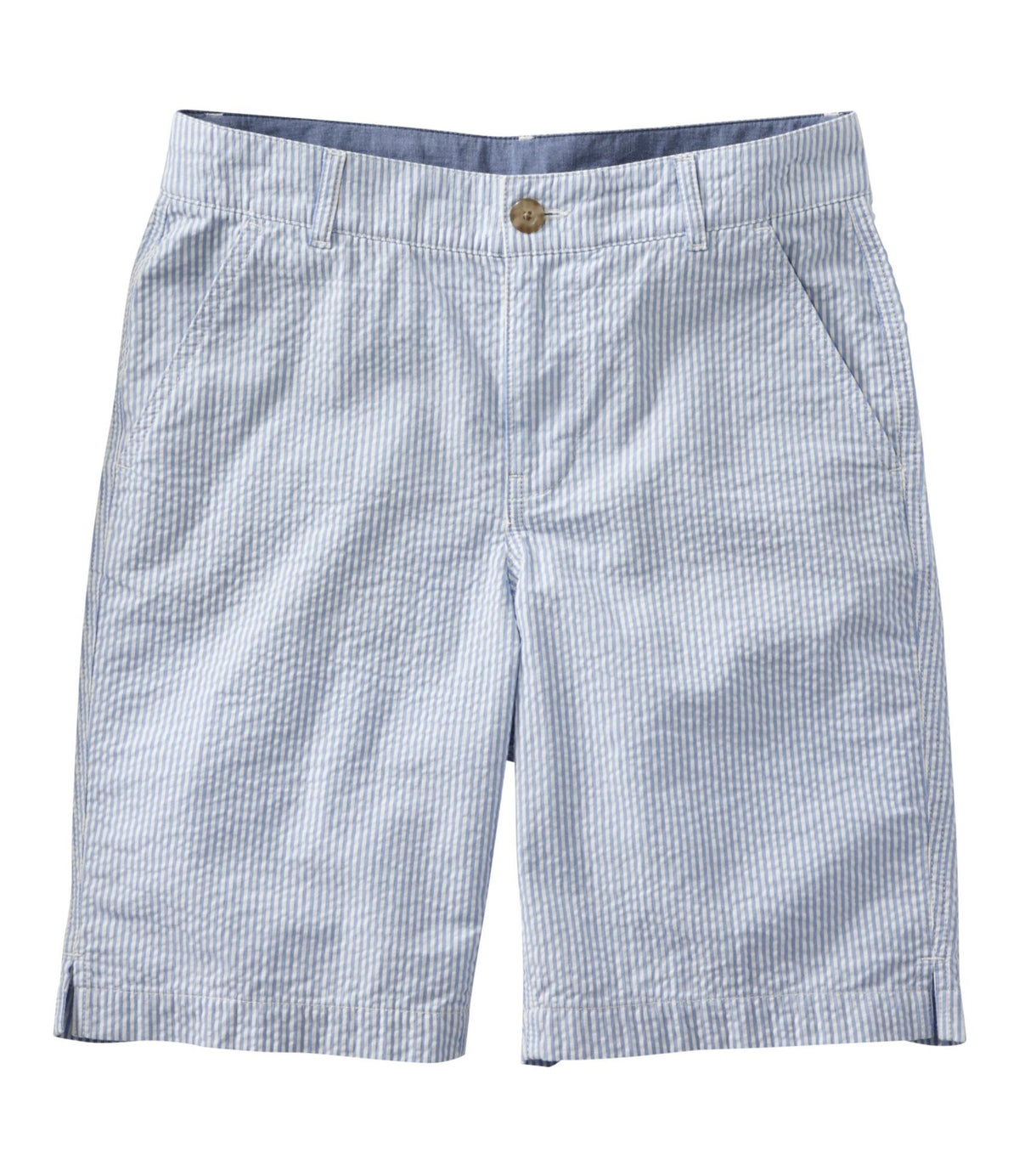 Women's Comfort Stretch Shorts, Seersucker Bermudas 9"