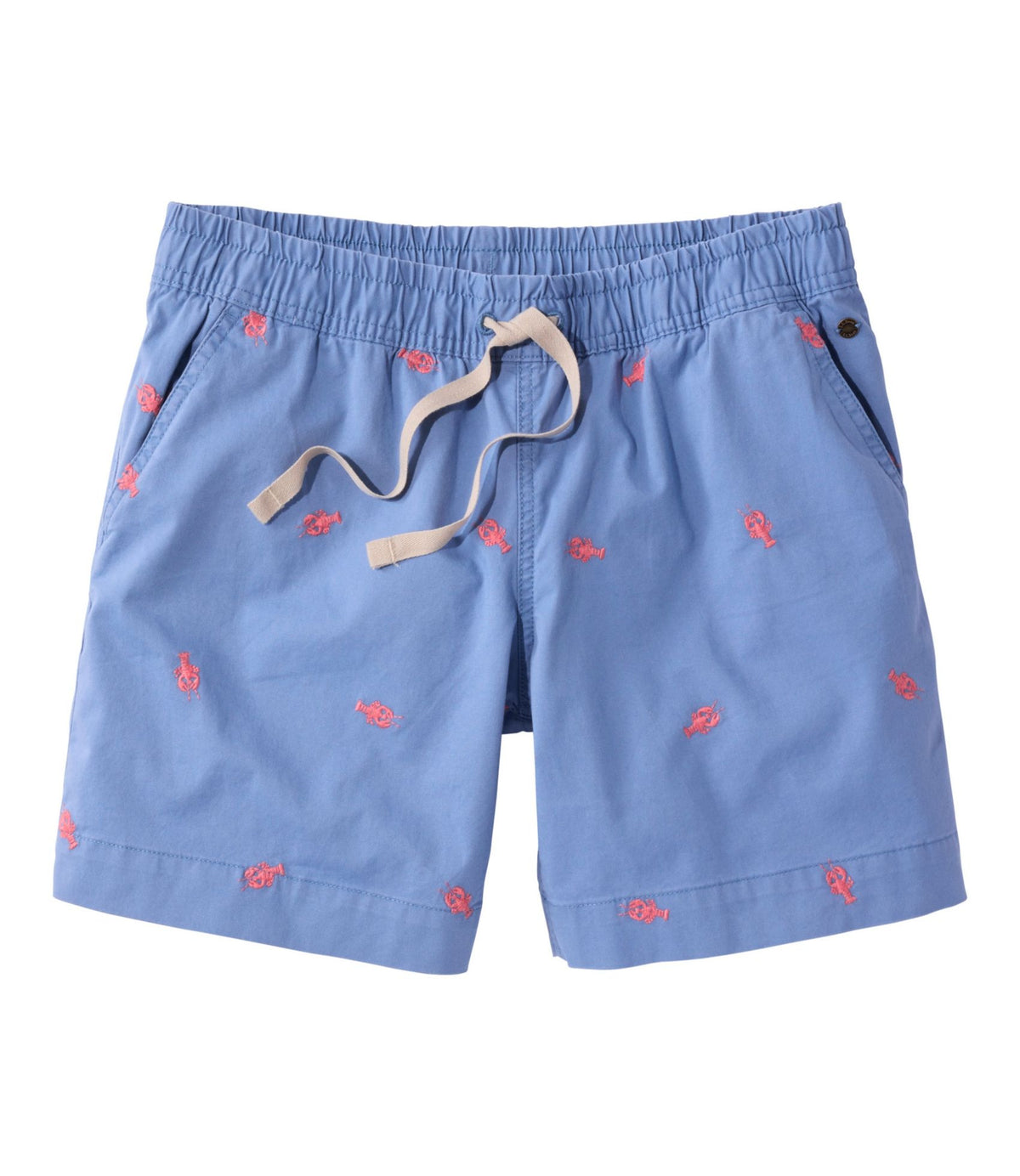Women's Lakewashed Dock Shorts, Mid-Rise Embroidery