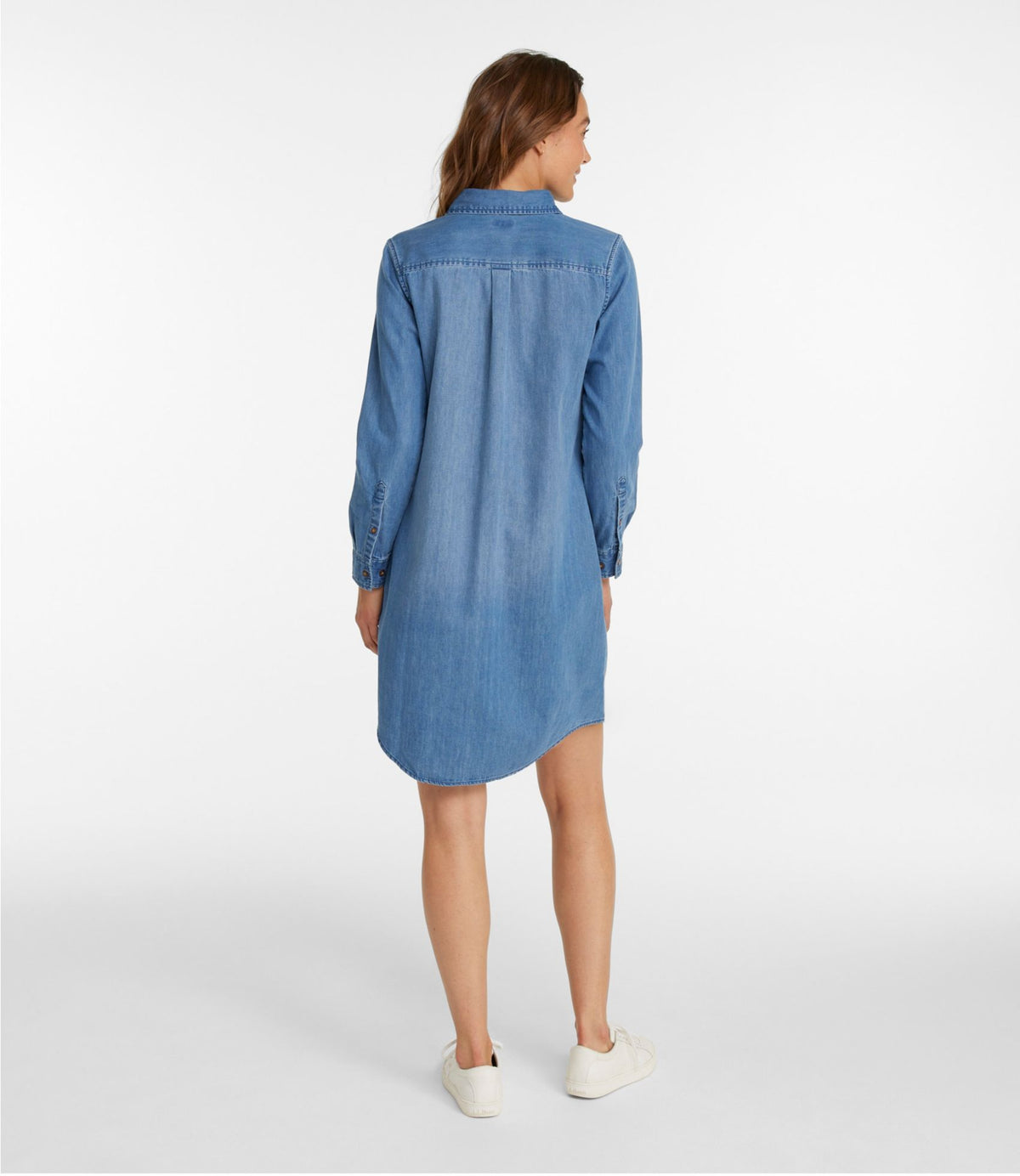 Women's L.L. Bean Heritage Washed Denim Shirt Dress