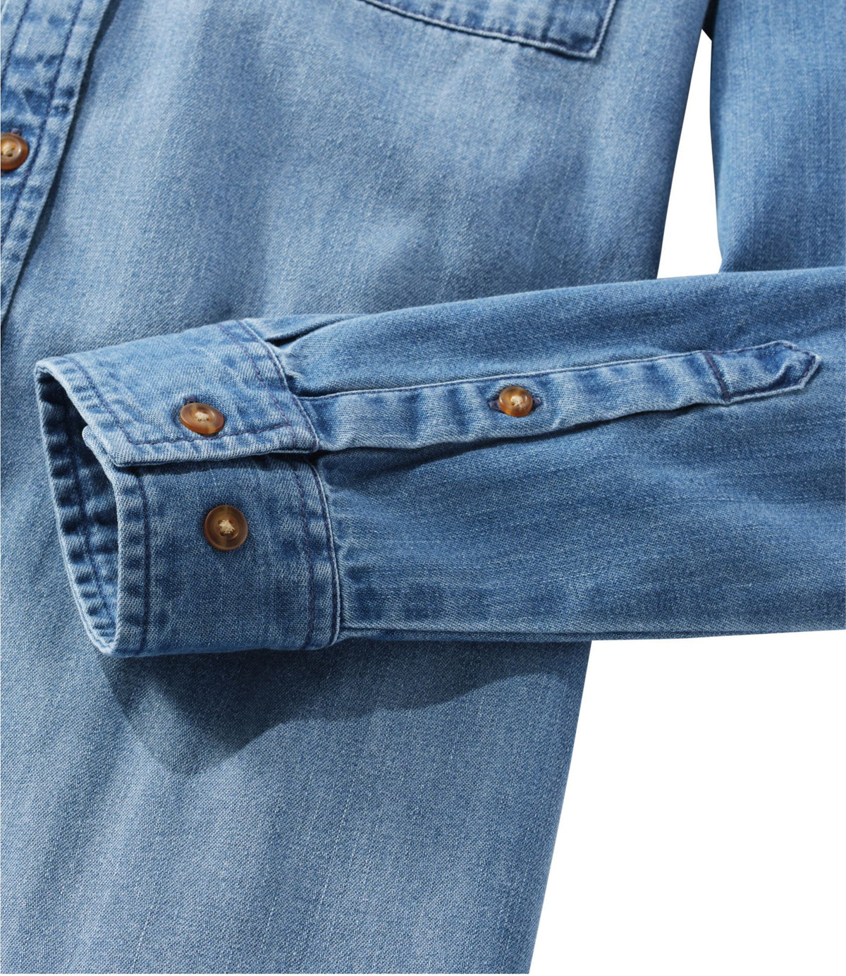 Women's L.L. Bean Heritage Washed Denim Shirt Dress