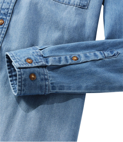 Women's L.L. Bean Heritage Washed Denim Shirt Dress
