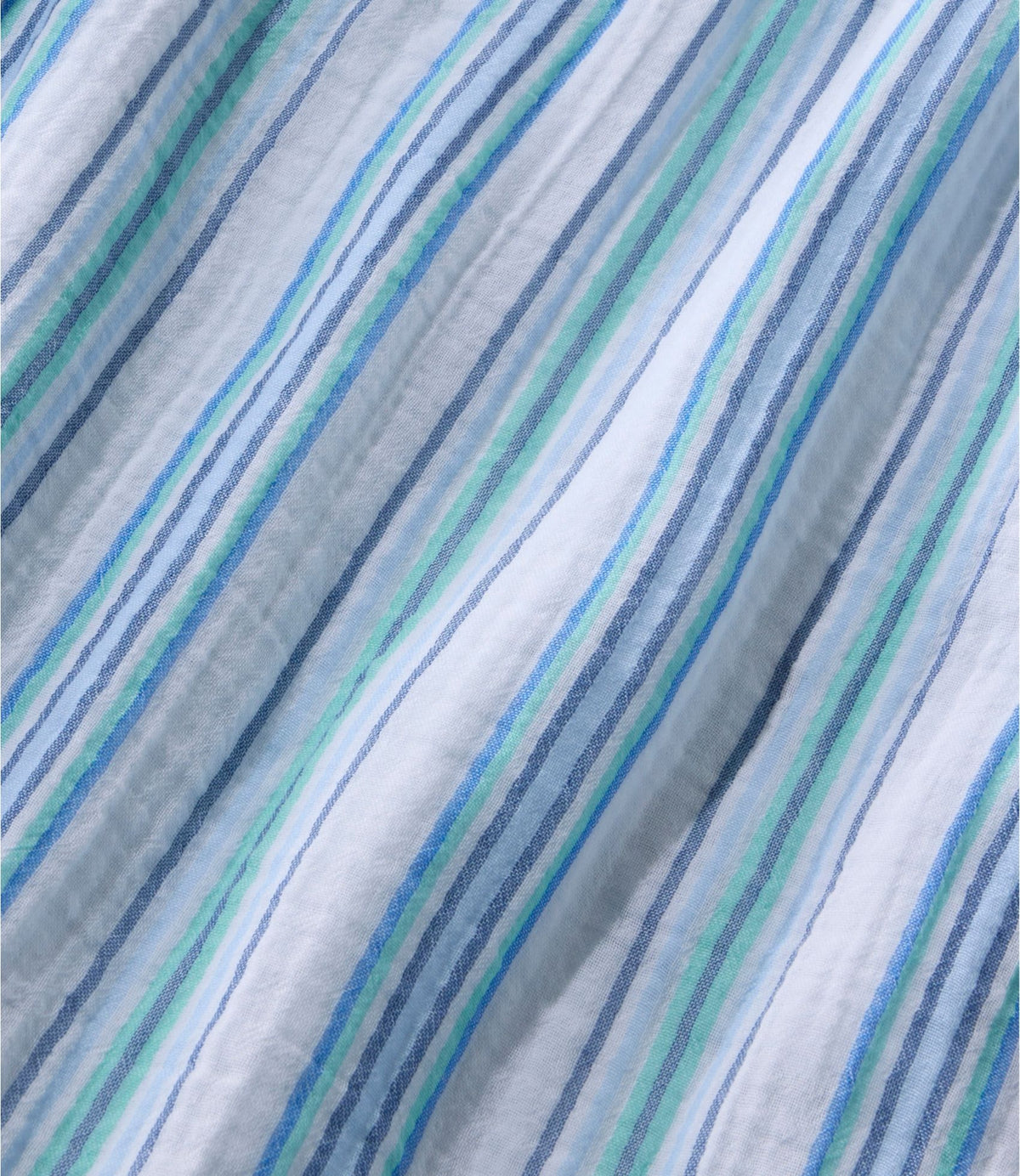 Women's Cloud Gauze Short-Sleeve Shift Dress, Stripe