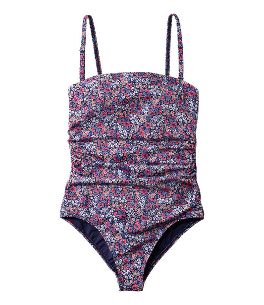 Women's Coastal Essentials Swimwear, Bandeau Tanksuit Print