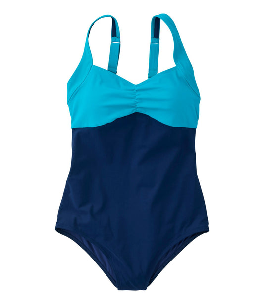 Women's Shaping Sweetheart Tanksuit, Colorblock
