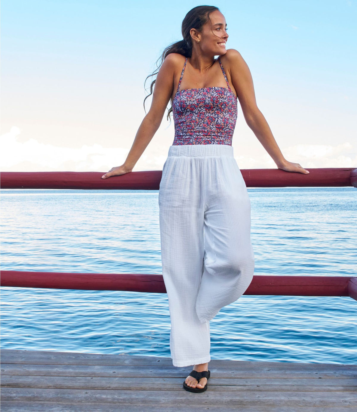 Women's Cloud Gauze Wide-Leg Pants