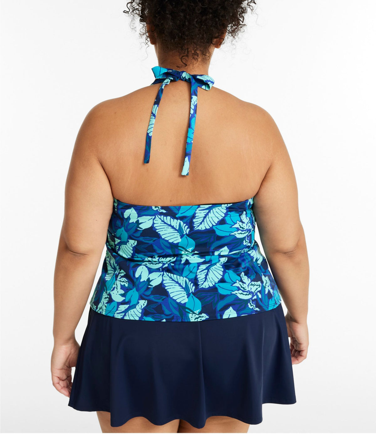 Women's BeanSport Swimwear, Halter Tankini Top Print